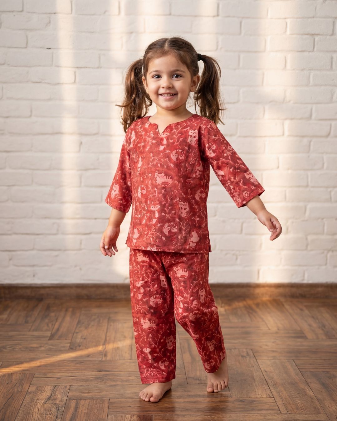 Princess Petals - Fox - Turkey Red