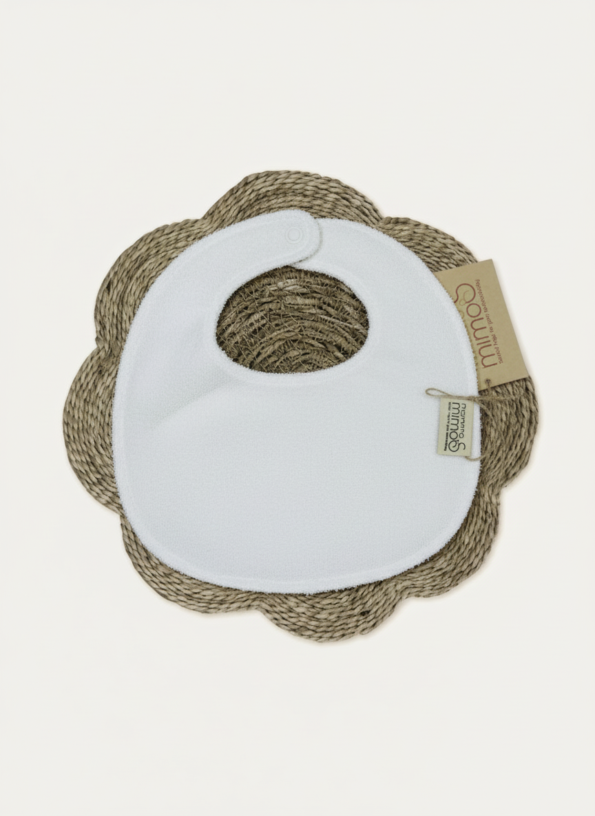 New Born Snuggles - Baby Bedding with Baby Bib- Moon Star - Olive Green