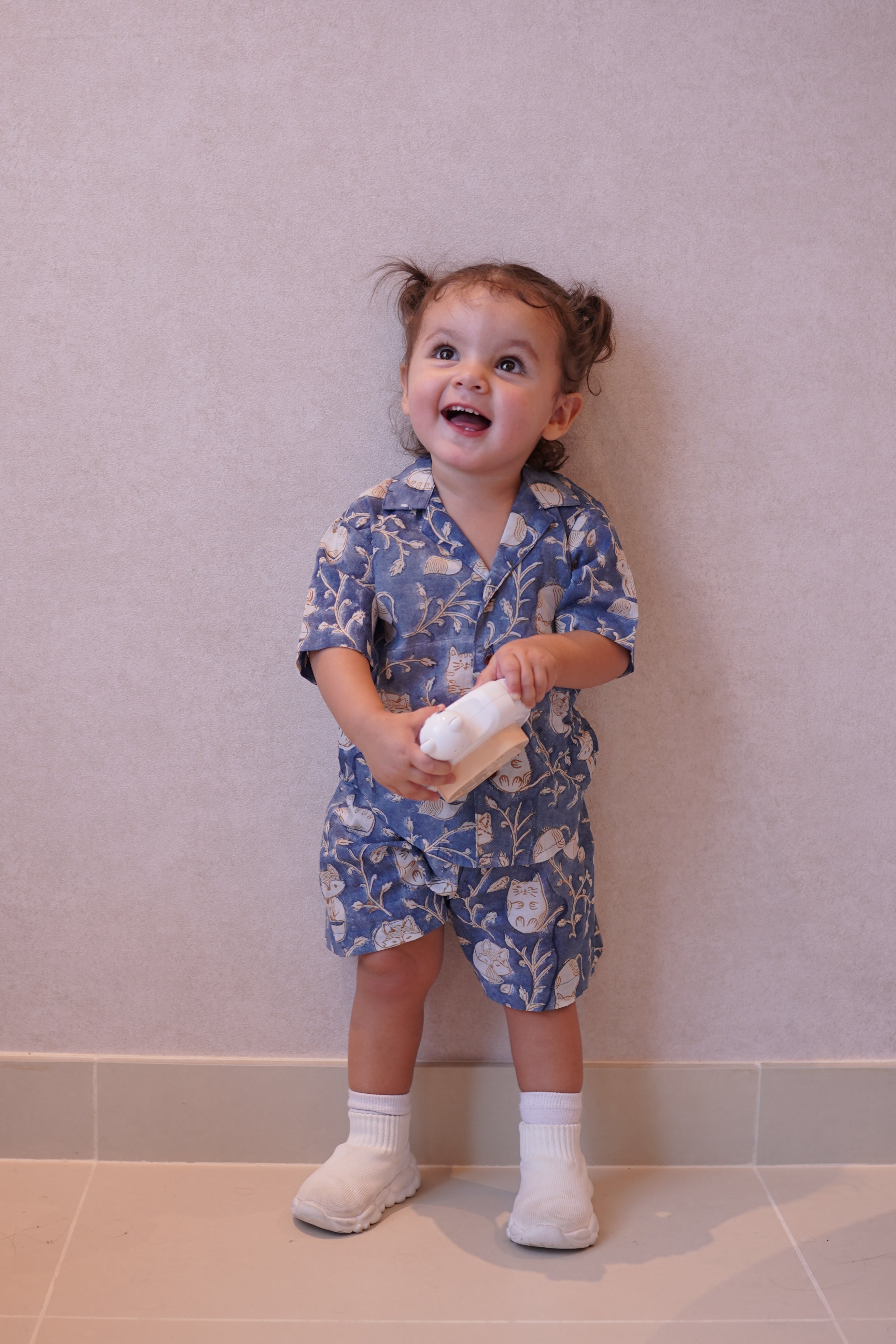 Mini Cozy Set - Fox - Indigo Blue