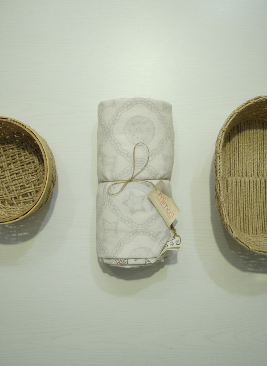 New Born Snuggles - Baby Dohar - Moon Star - Olive Green