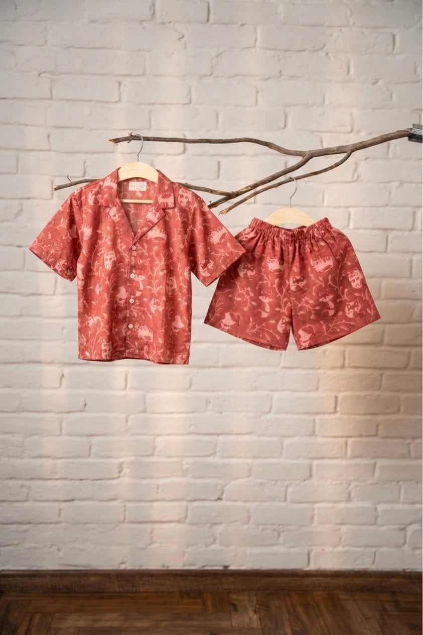 Mini Cozy Set - Fox - Turkey Red