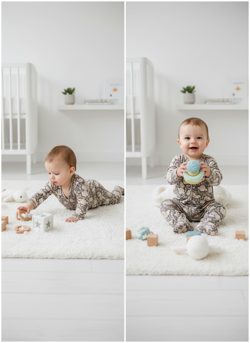 New Born Snuggles - Onesie Set- HoneyBee - Cedar Grey