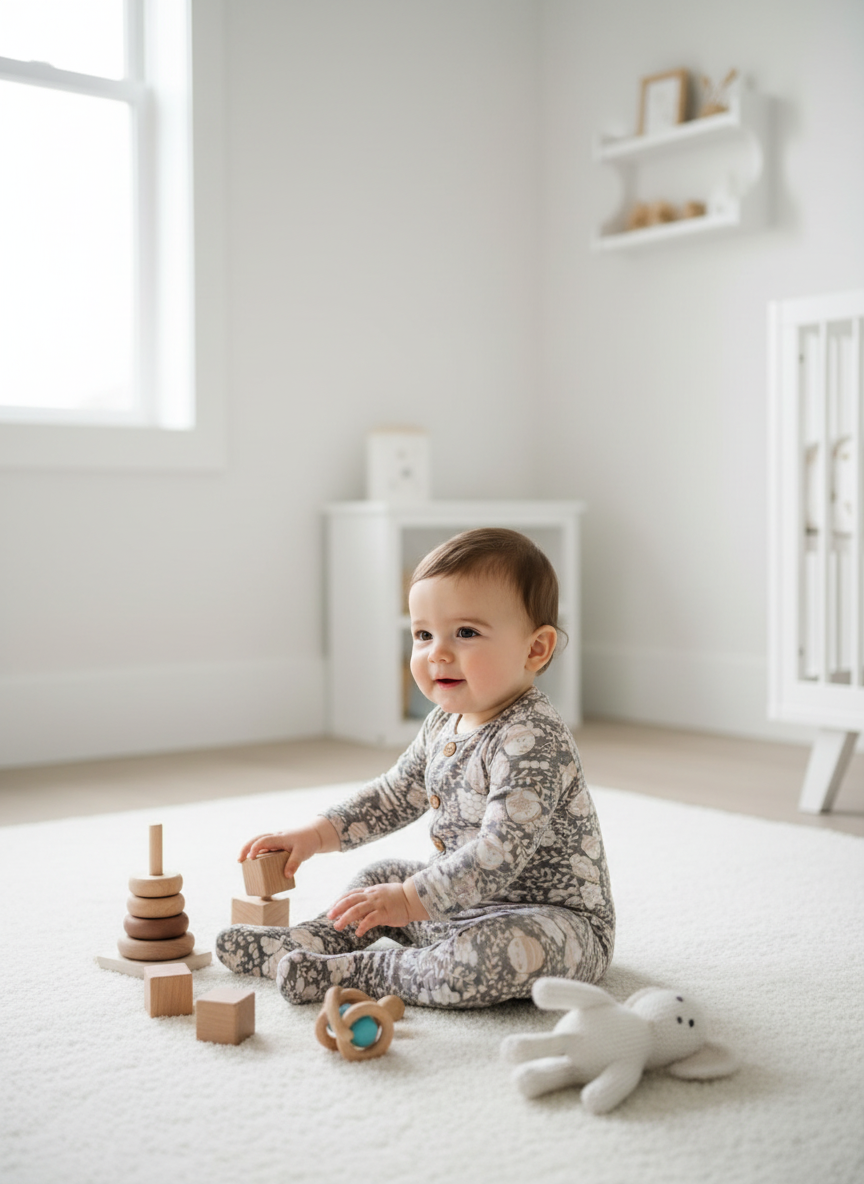 New Born Snuggles - Onesie Set- HoneyBee - Cedar Grey