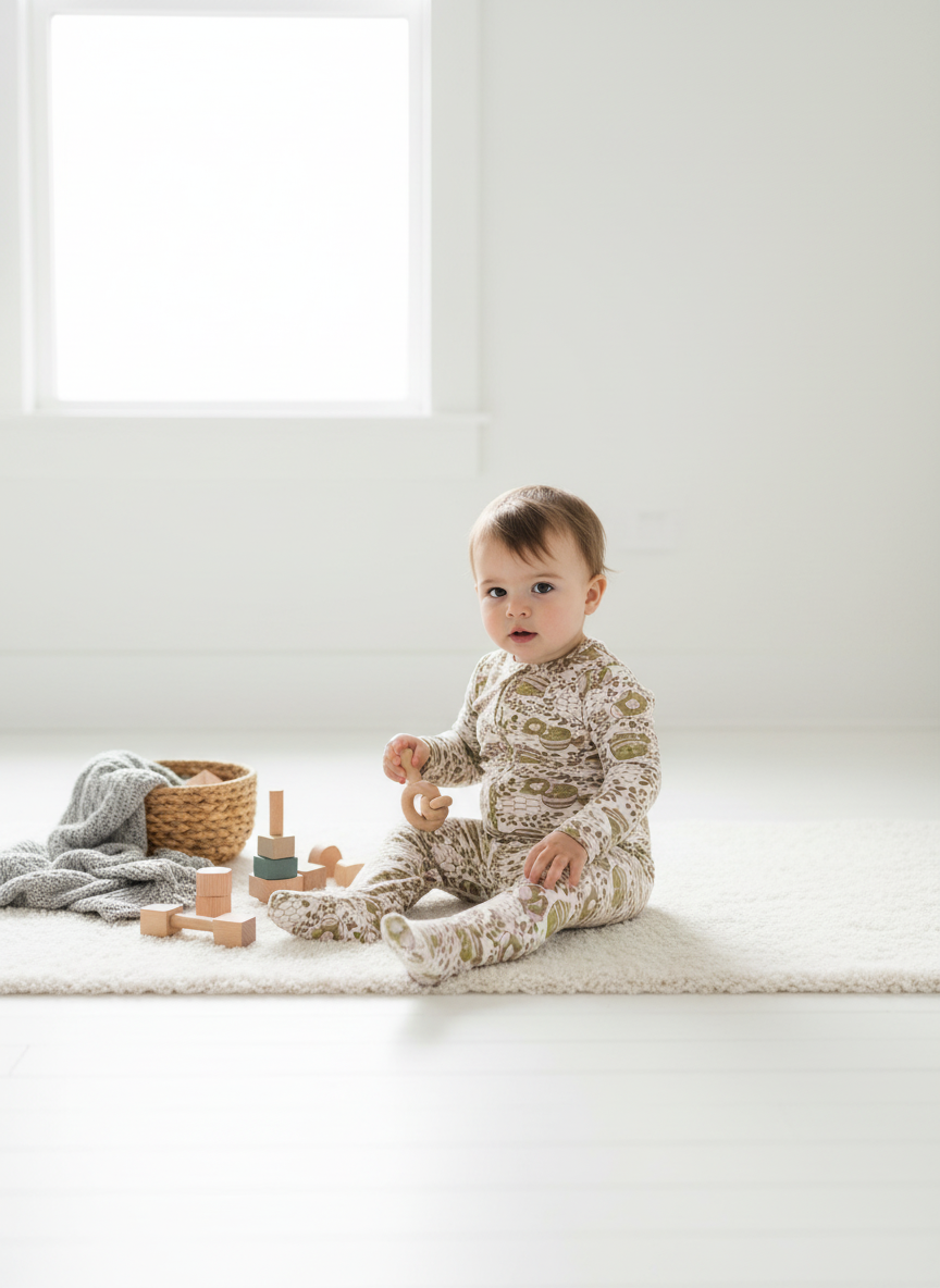 New Born Snuggles - Onesie Set- HoneyBee - Cedar Yellow